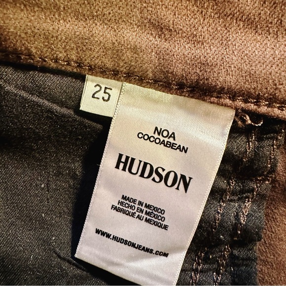 NWOT Hudson Jeans ‘Noa’ “Cocoa Bean” Brown High-Rise Straight Crop Jeans Size 25 - Picture 14 of 16